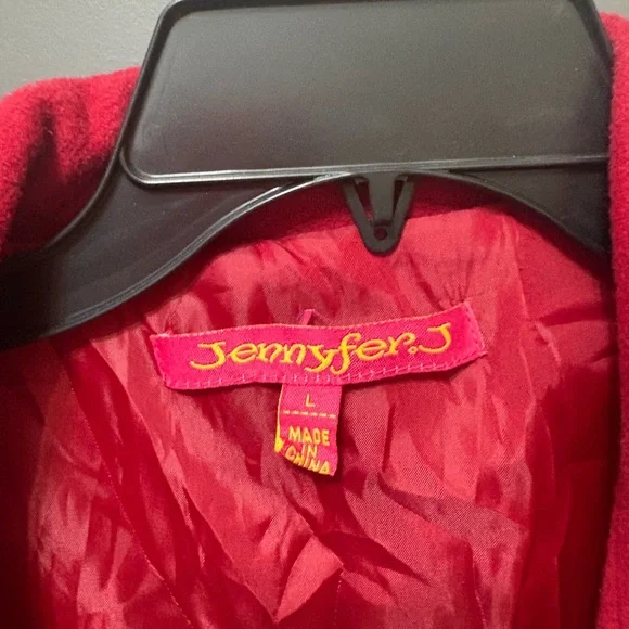 Chic Red Women's Pea Coat, Trench Coat, Large, lightweight - Picture 3 of 6